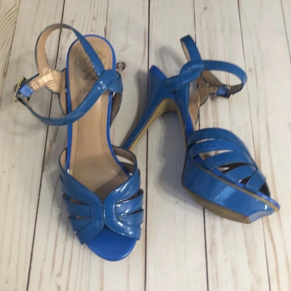 Vince Camuto Patent Leather Teresa Stilettos - Picture 2 of 12